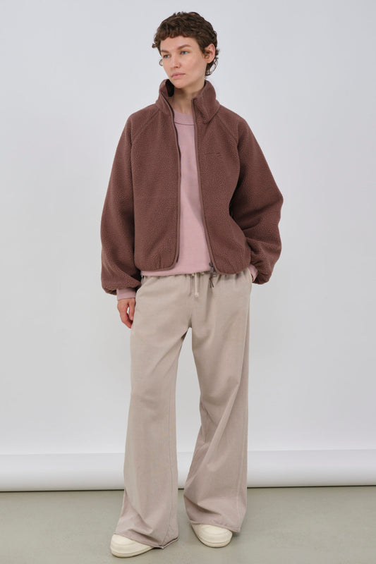 embassy - CALI FLEECE JACKET FRENCH ROAST - WERTE FREUNDE