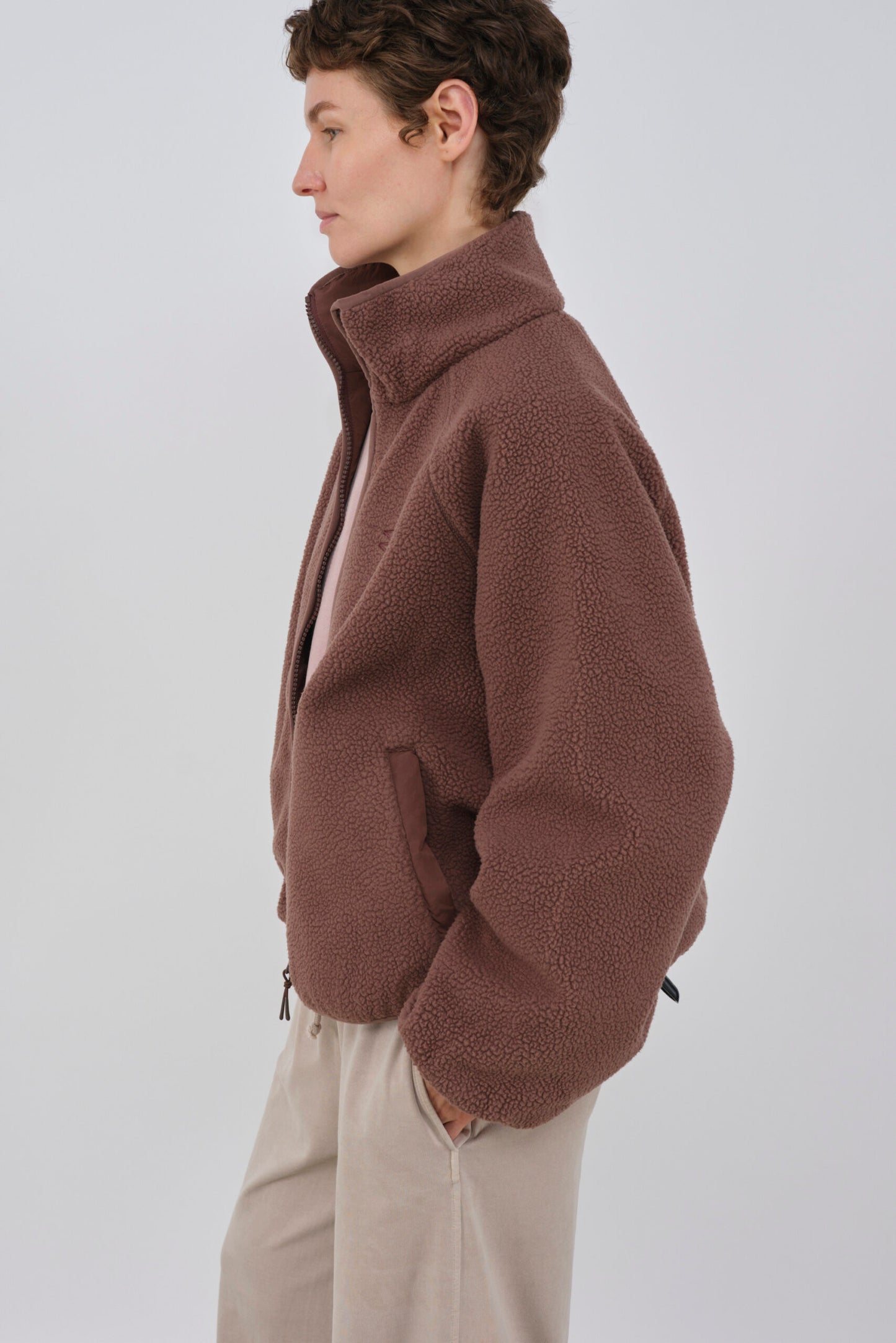 embassy - CALI FLEECE JACKET FRENCH ROAST - WERTE FREUNDE