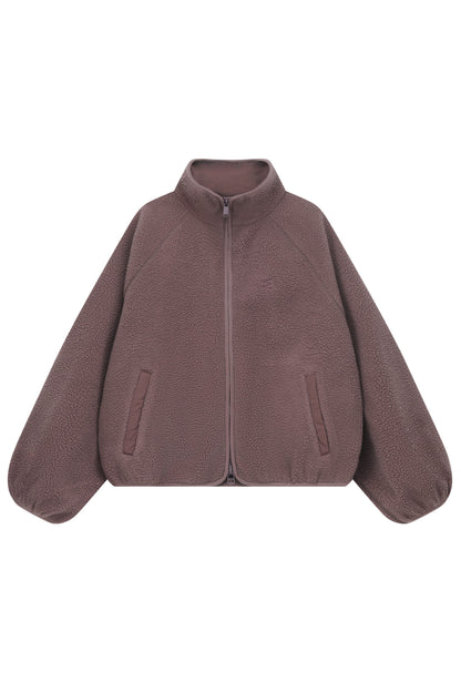 embassy - CALI FLEECE JACKET FRENCH ROAST - WERTE FREUNDE