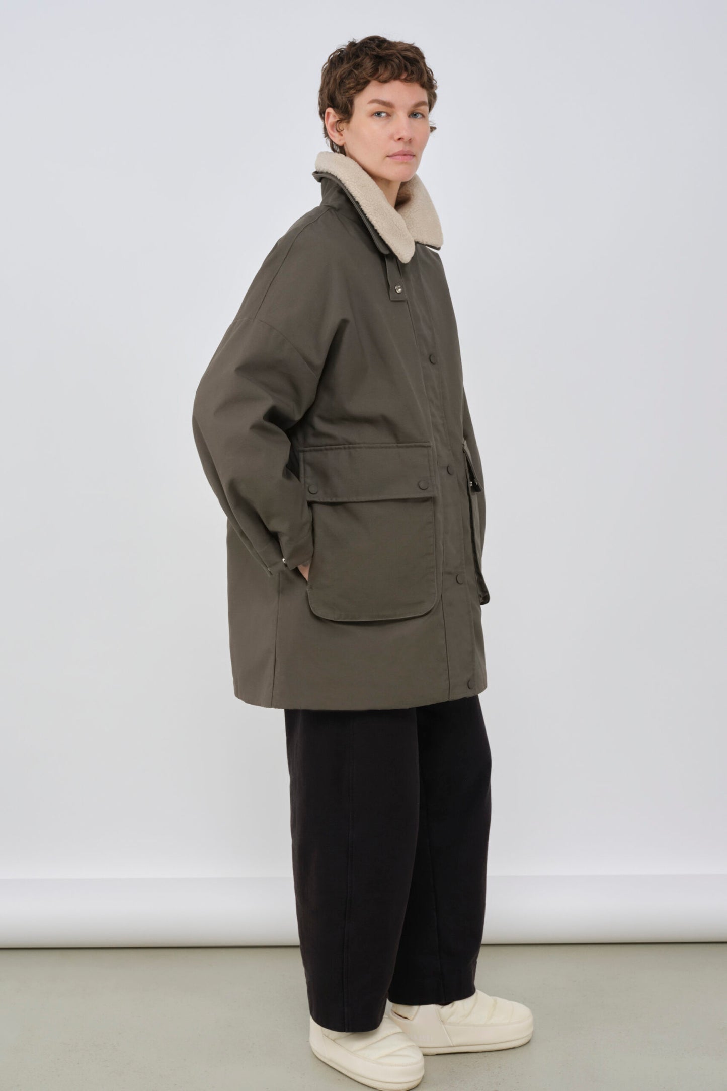 embassy - MAINE PARKA OLIVE - WERTE FREUNDE