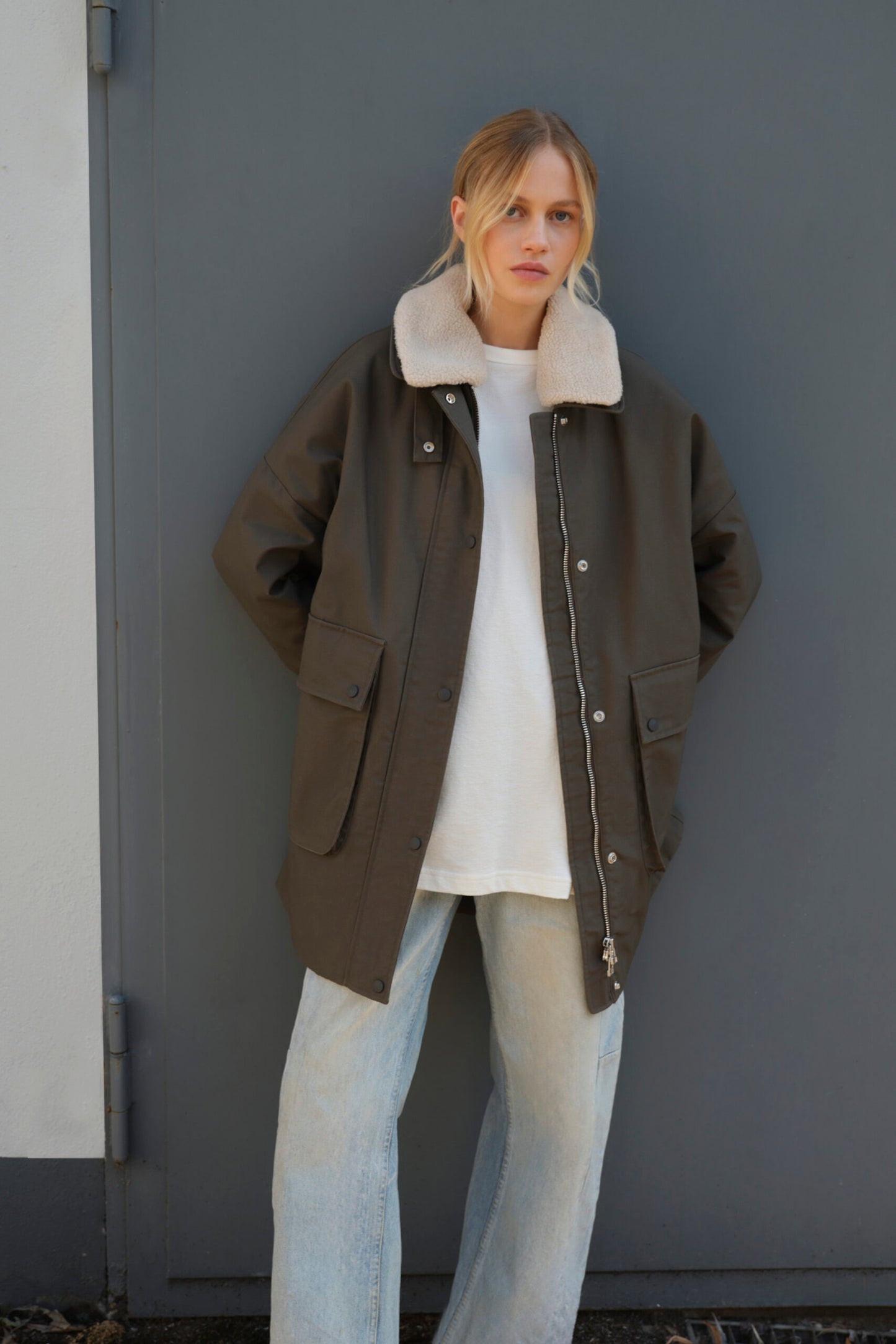 embassy - MAINE PARKA OLIVE - WERTE FREUNDE