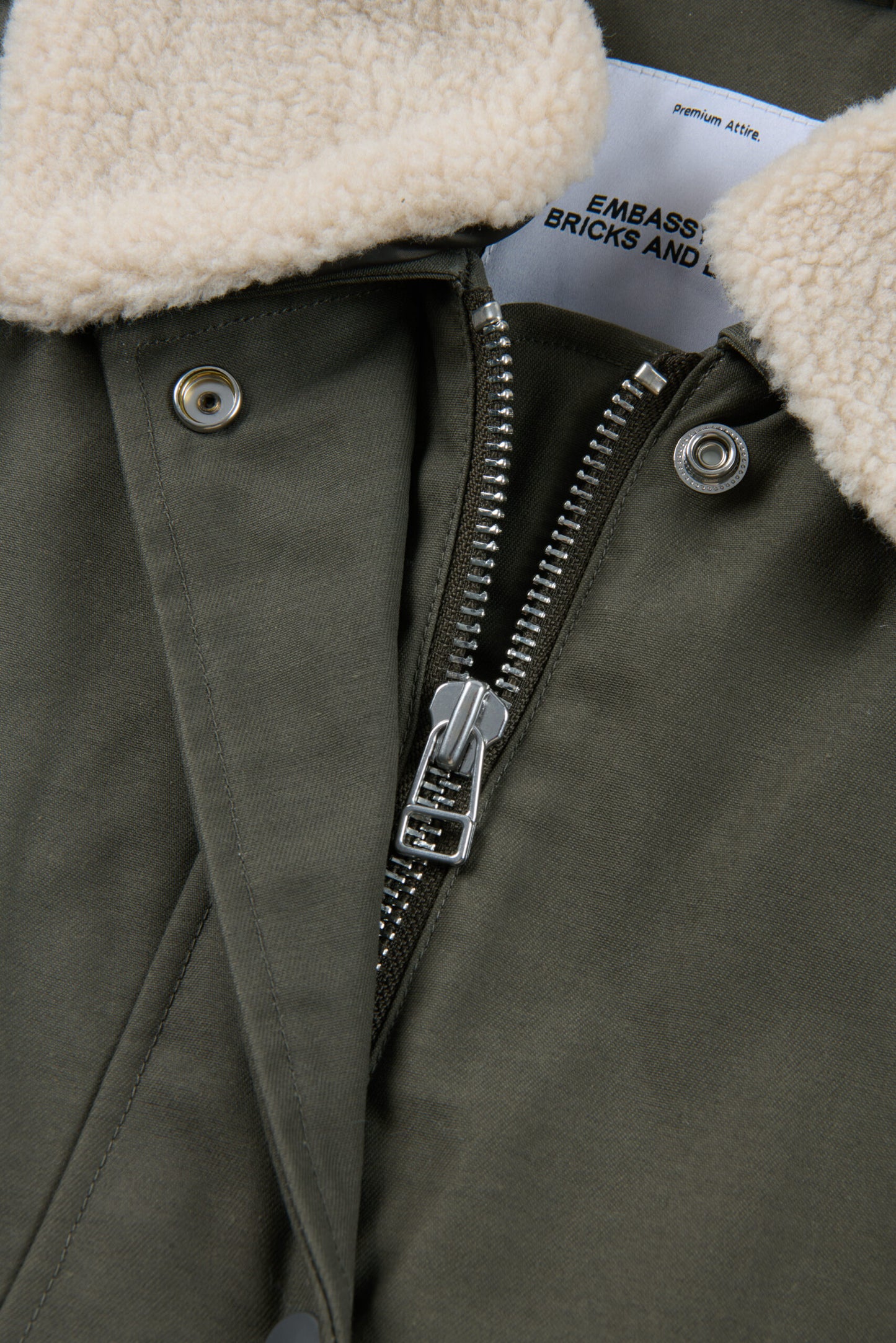 embassy - MAINE PARKA OLIVE - WERTE FREUNDE
