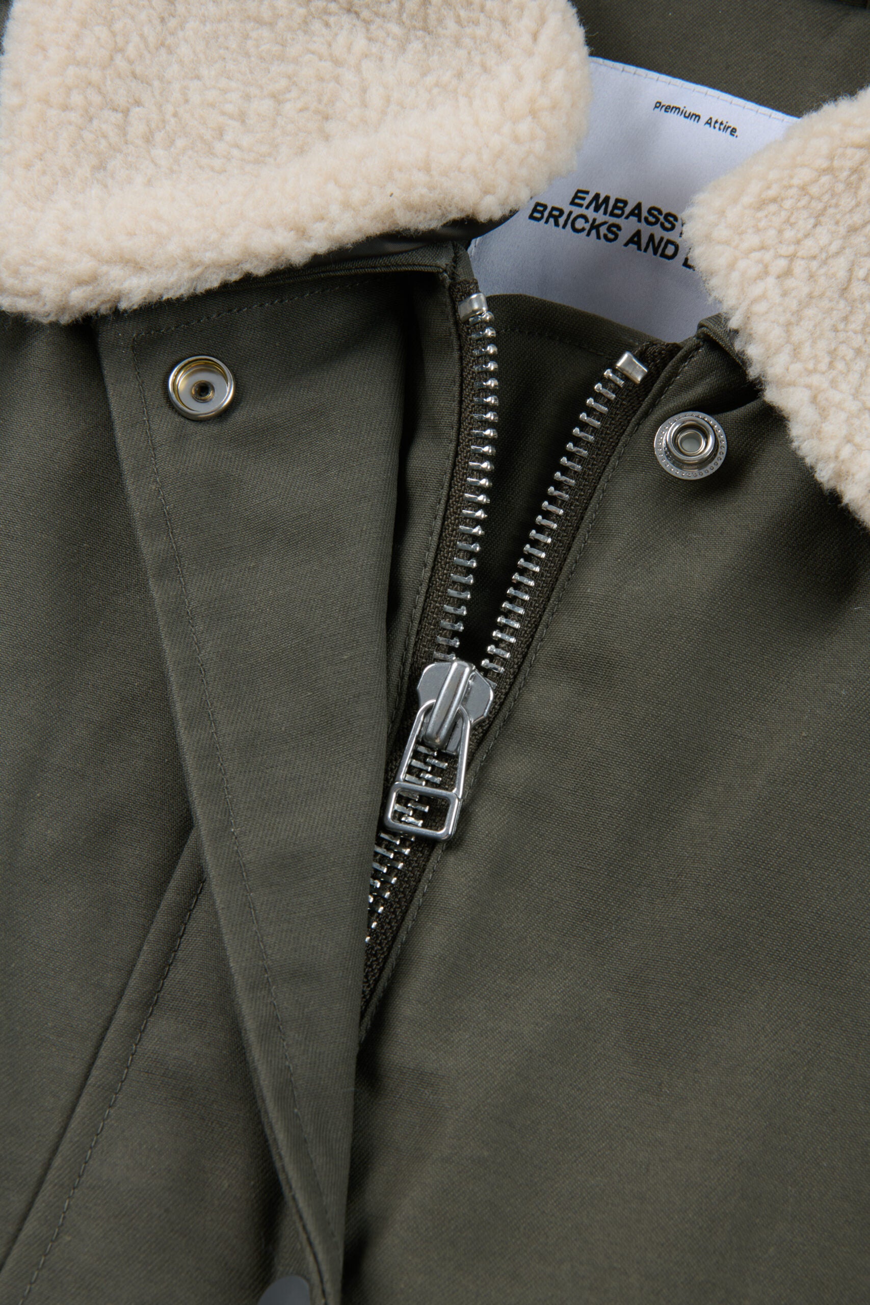 embassy - MAINE PARKA OLIVE - WERTE FREUNDE