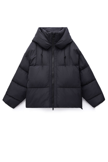 embassy - ZONZA PUFFER JACKET BLACK - WERTE FREUNDE
