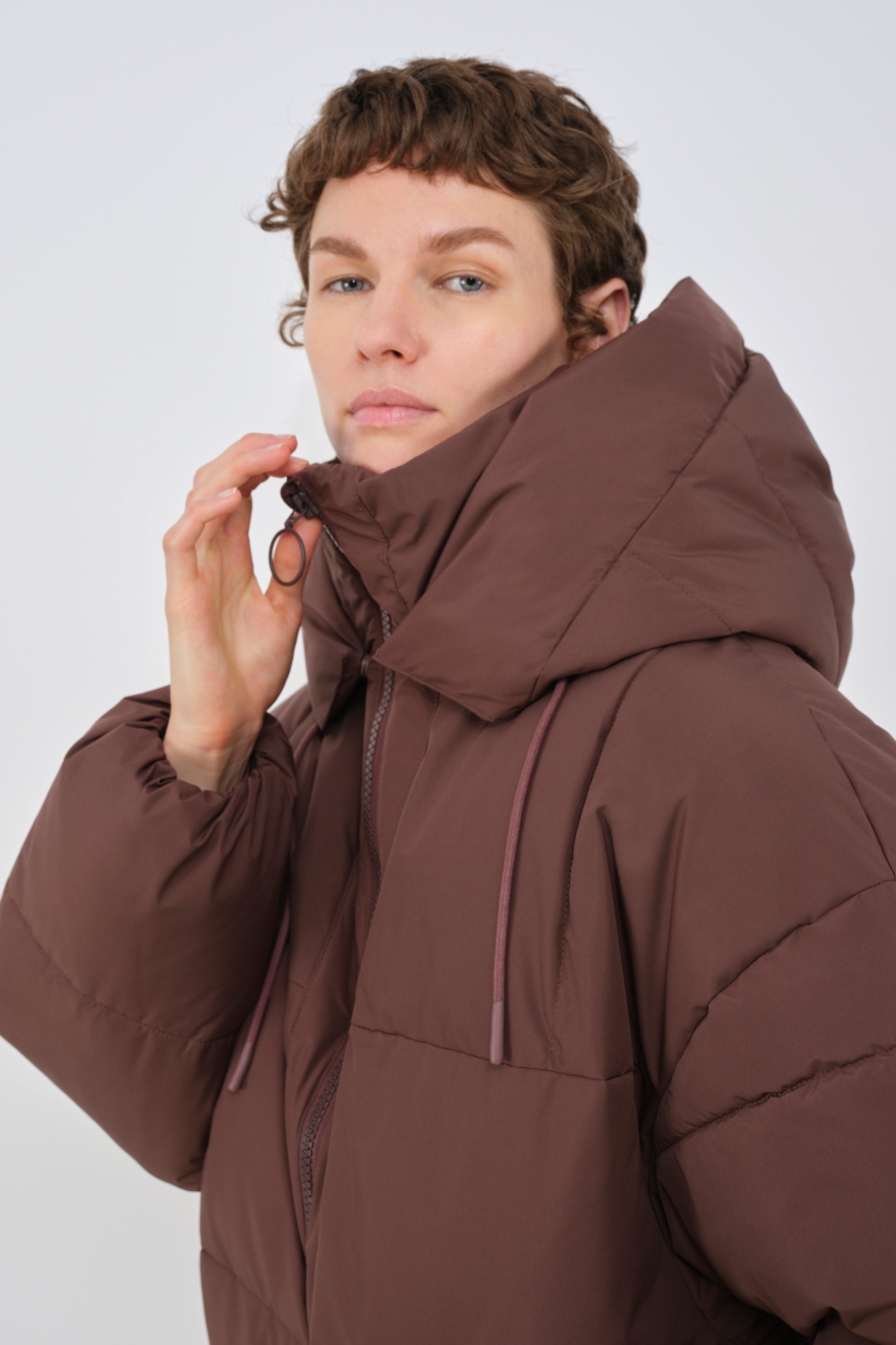 embassy - ZONZA PUFFER JACKET FRENCH ROAST - WERTE FREUNDE