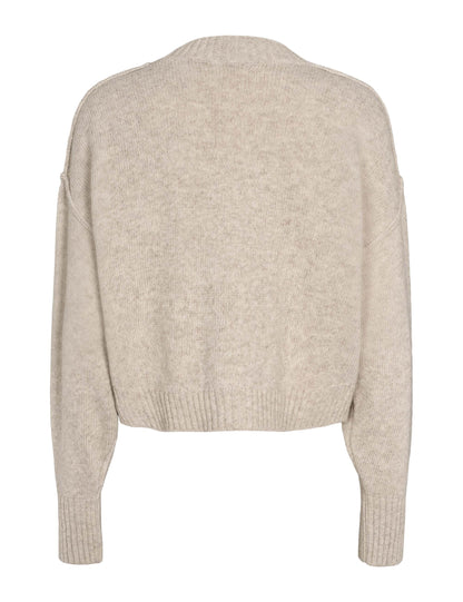 esmé studios - ESElida Knit Cardigan Sand Melange - WERTE FREUNDE