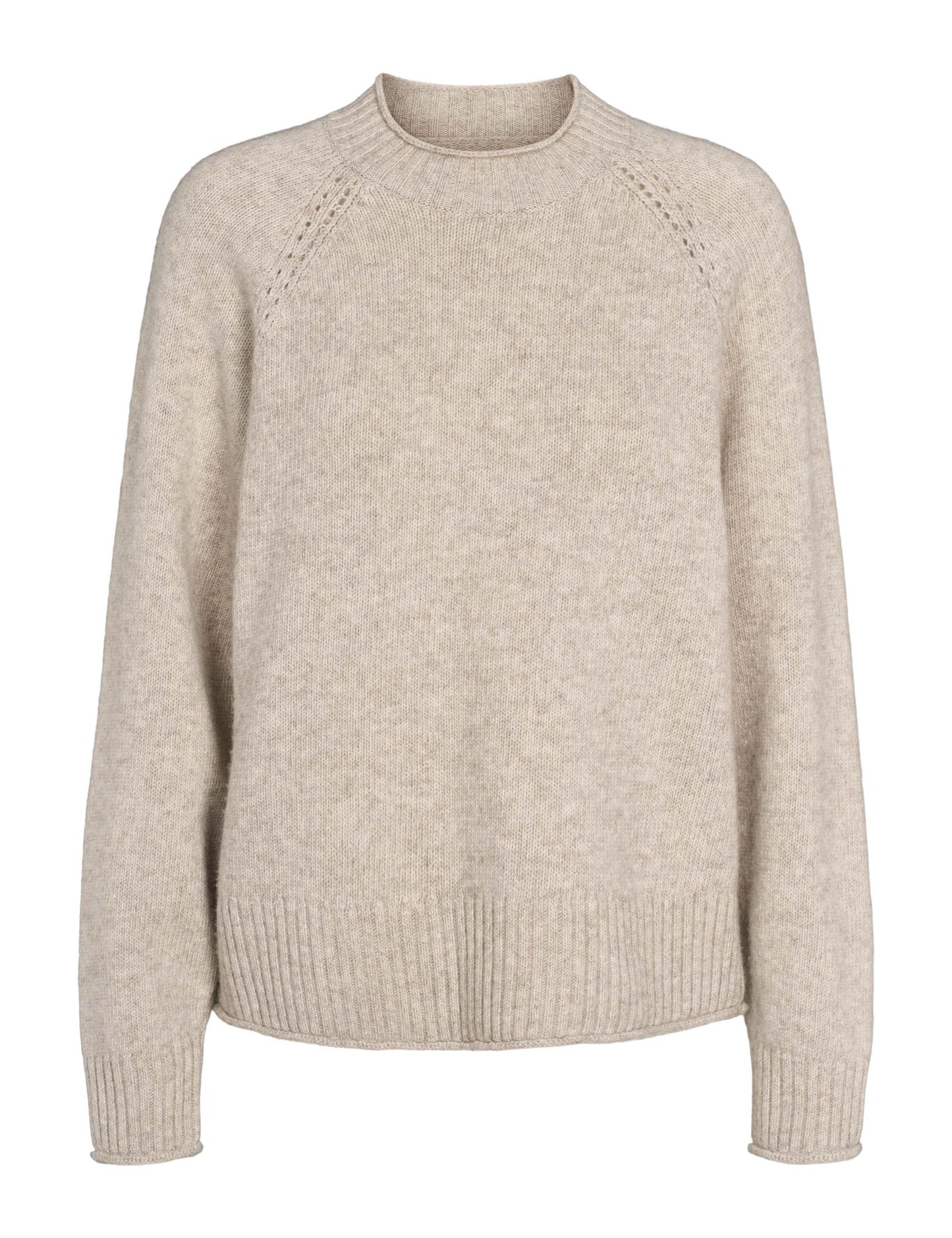esmé studios - ESElida Raglan Knit Sand Melange - WERTE FREUNDE