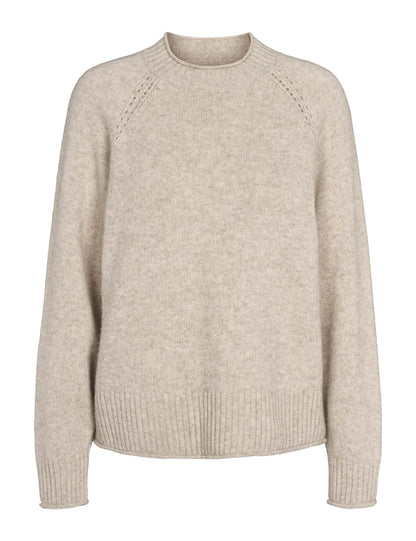 esmé studios - ESElida Raglan Knit Sand Melange - WERTE FREUNDE