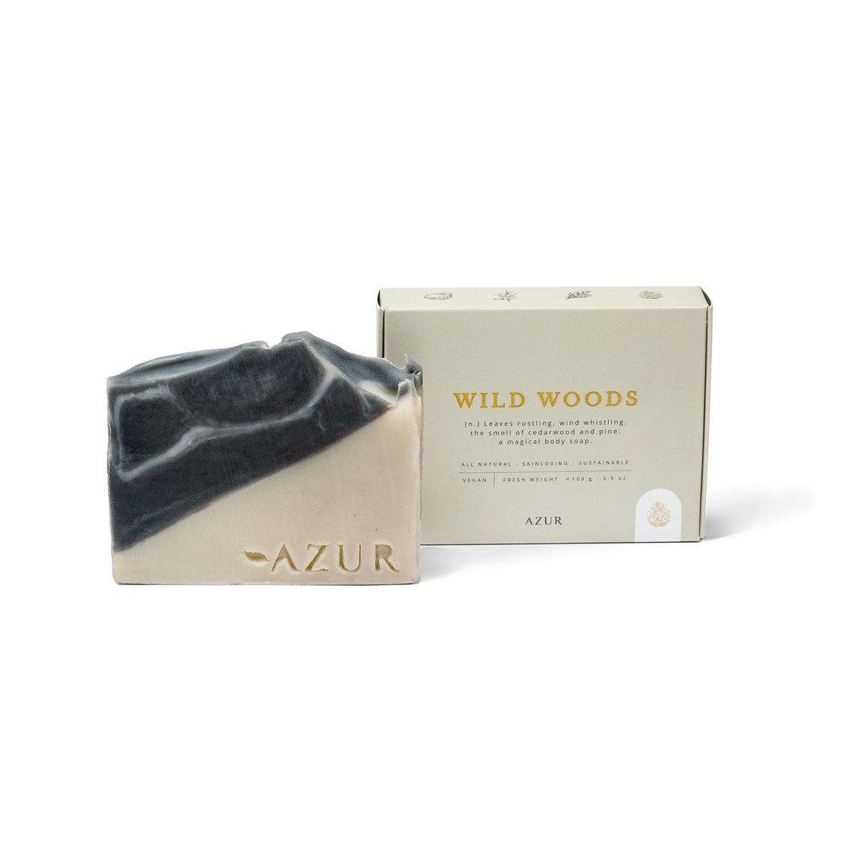 AZUR - WILD WOODS Körperseife 100g