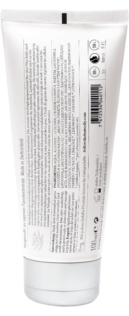 farfalla - SSOS After Sun E+ Aloe Vera Gel 100 ml - WERTE FREUNDE