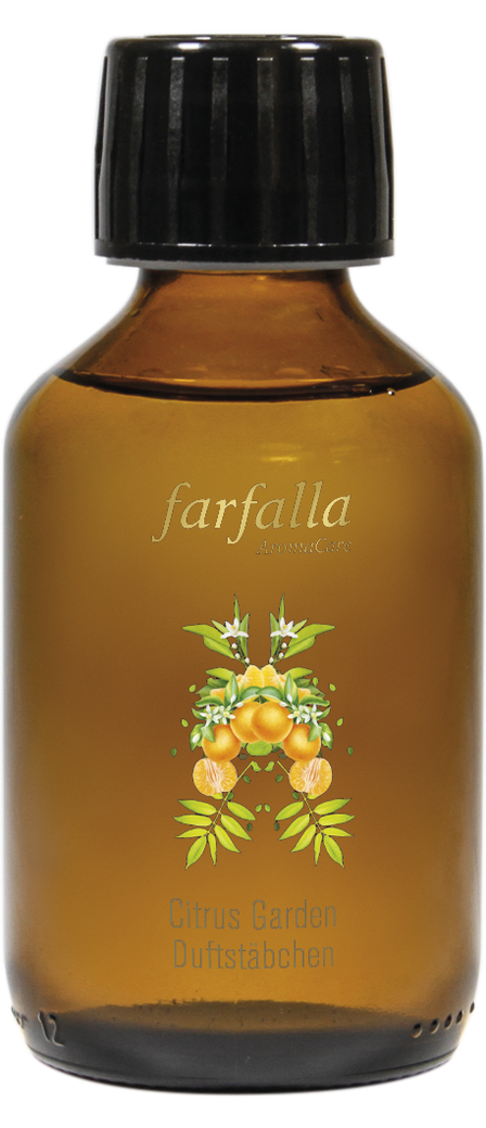 farfalla - Citrus Garden Duftstäbchen Aroma Ambiance Nachfüllung 150 ml - WERTE FREUNDE