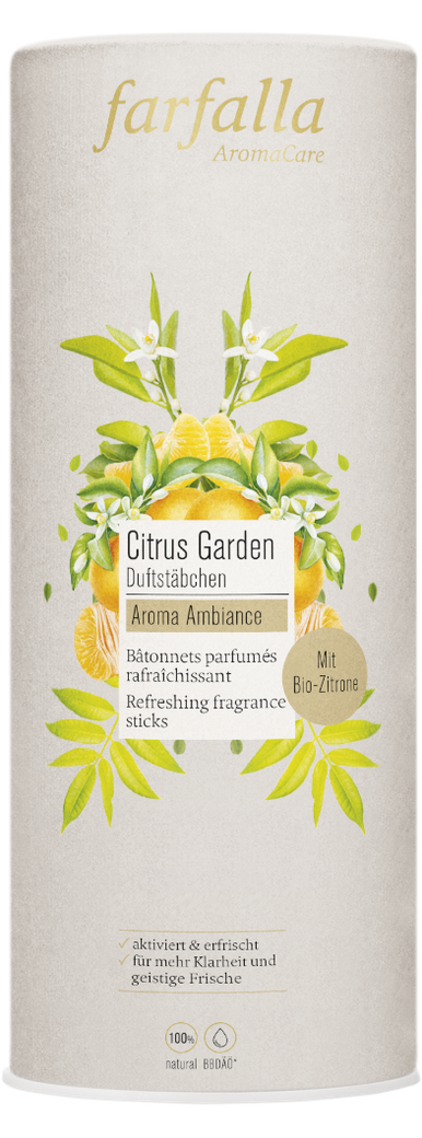 farfalla - Citrus Garden Duftstäbchen Aroma Ambiance Set 150 ml - WERTE FREUNDE