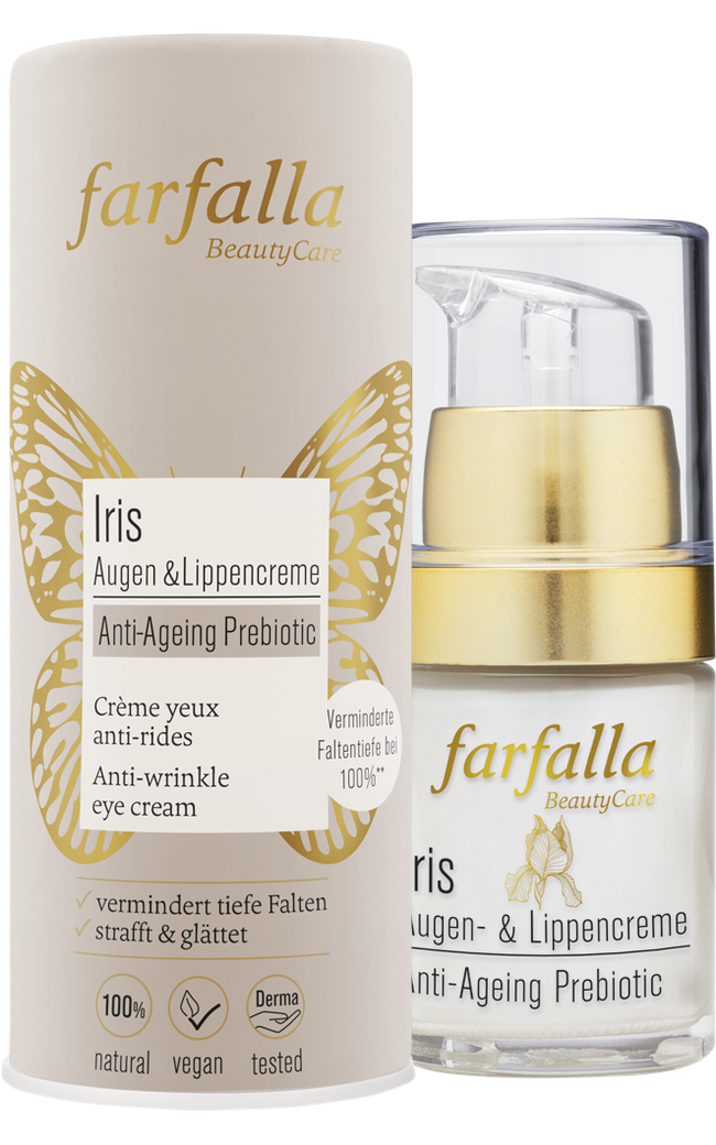 farfalla - Iris Anti-Ageing Prebiotic, Augen- & Lippencreme 15 ml - WERTE FREUNDE