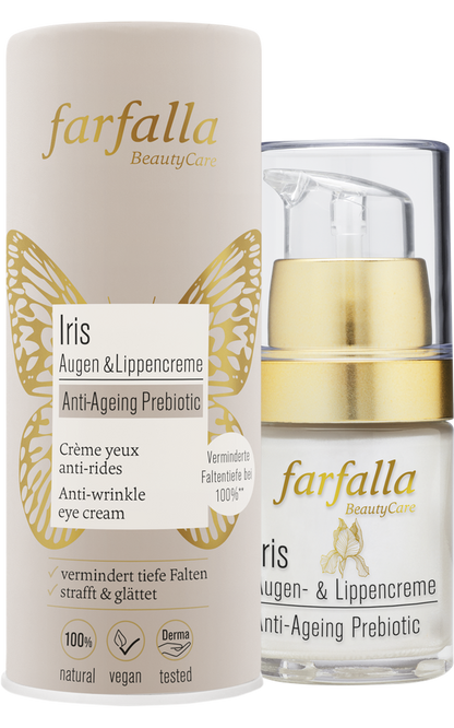 farfalla - Iris Anti-Ageing Prebiotic, Augen- & Lippencreme 15 ml - WERTE FREUNDE