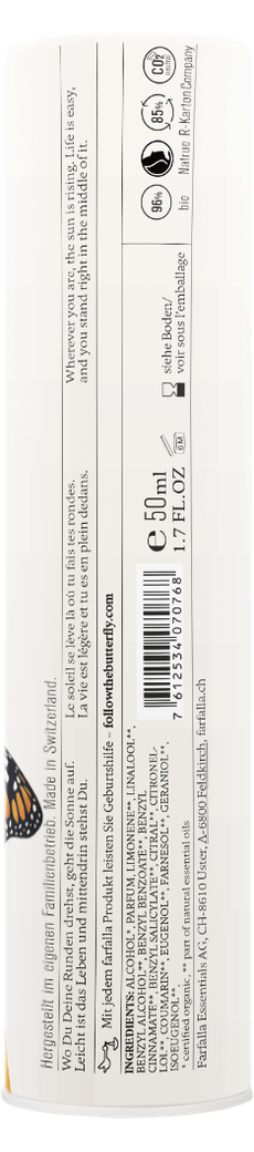 farfalla - Eau de Parfum Woody Bergamot 50ml - WERTE FREUNDE