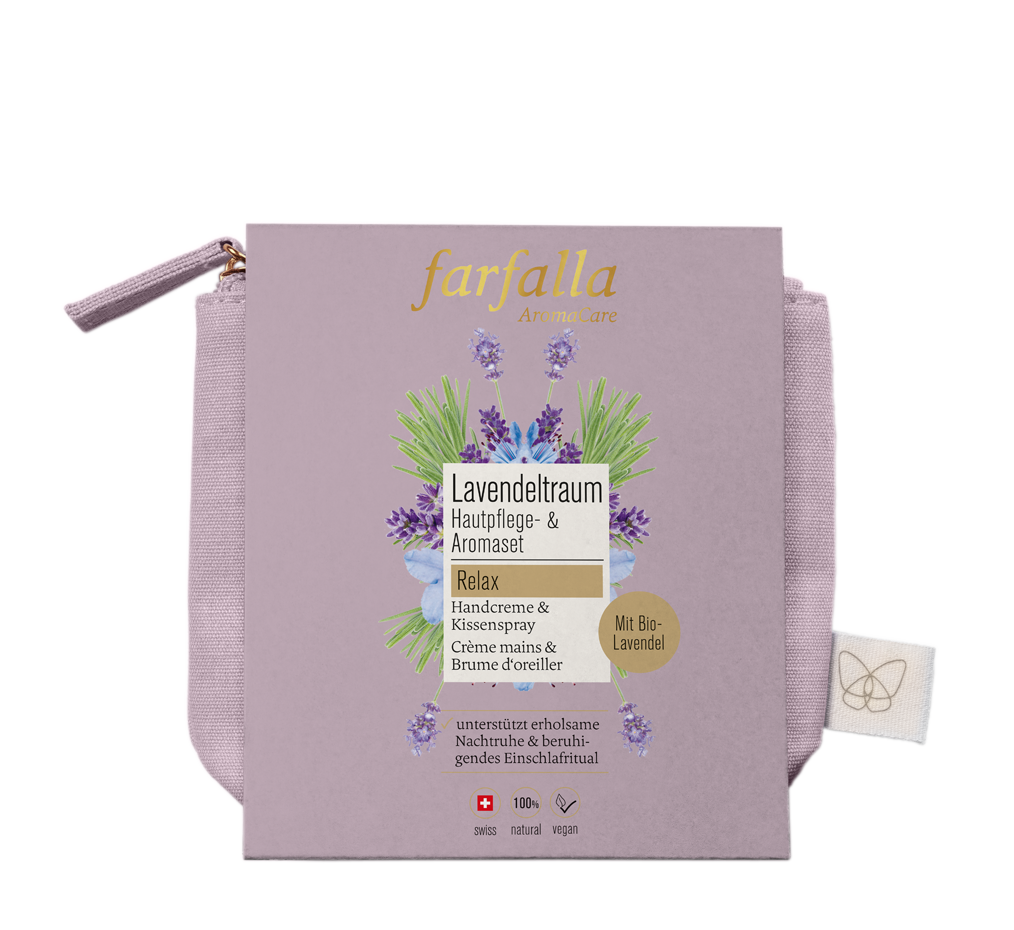 farfalla - Lavendeltraum Hautpflege- & Aromaset 50ml + 30ml - WERTE FREUNDE