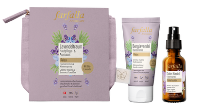 farfalla - Lavendeltraum Hautpflege- & Aromaset 50ml + 30ml - WERTE FREUNDE