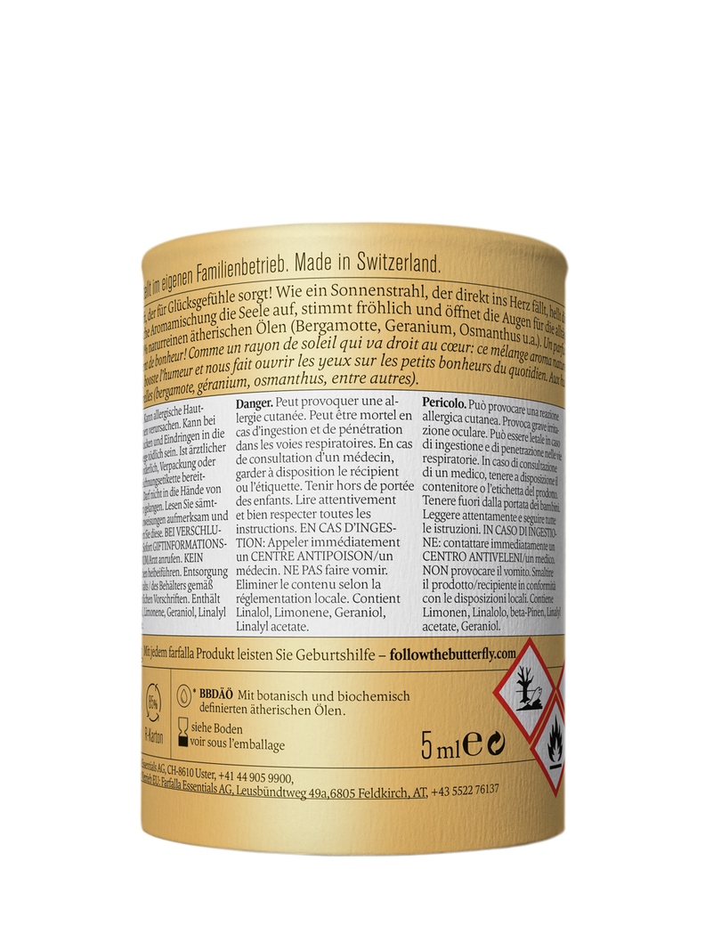 farfalla - Pures Glück Aroma-Duftset 5ml - WERTE FREUNDE