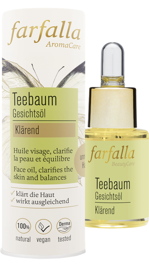 farfalla - Teebaum Gesichtsöl 15 ml - WERTE FREUNDE