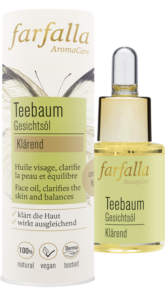 farfalla - Teebaum Gesichtsöl 15 ml - WERTE FREUNDE