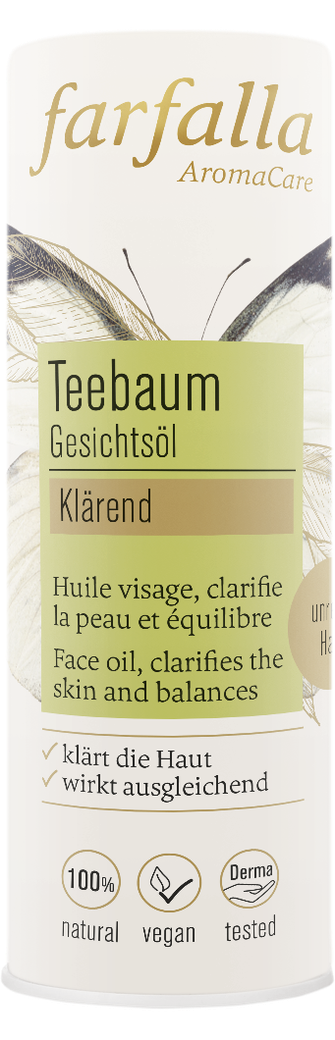 farfalla - Teebaum Gesichtsöl 15 ml - WERTE FREUNDE