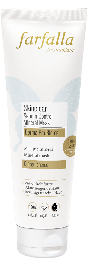 farfalla - Skinclear Sebum Control Mineral Mask, Derma Pro Biome 50ml - WERTE FREUNDE