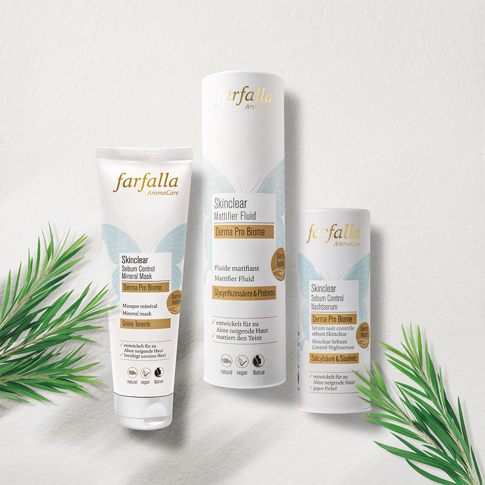 farfalla - Skinclear Sebum Control Mineral Mask, Derma Pro Biome 50ml - WERTE FREUNDE