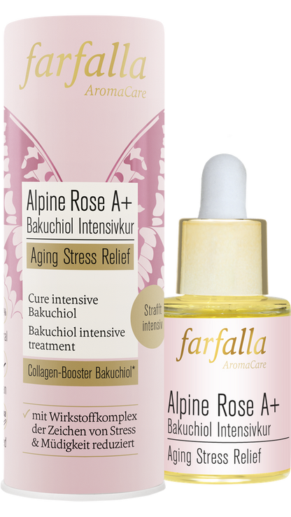 farfalla - Alpine Rose A+ Bakuchiol Intensivkur 15 ml - WERTE FREUNDE