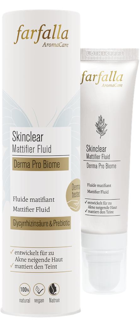 farfalla - Skinclear Mattifier Fluid, Derma Pro Biome 30ml - WERTE FREUNDE