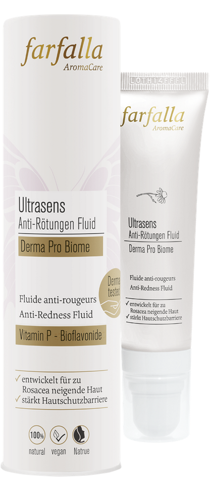 farfalla - Ultrasens Anti-Rötungen Fluid, Derma Pro Biome 30ml - WERTE FREUNDE