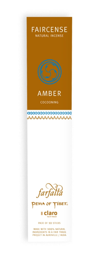 farfalla - Faircense Räucherstäbchen Amber 1 Stk. - WERTE FREUNDE