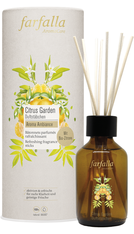 farfalla - Citrus Garden Duftstäbchen Aroma Ambiance Set 150 ml - WERTE FREUNDE