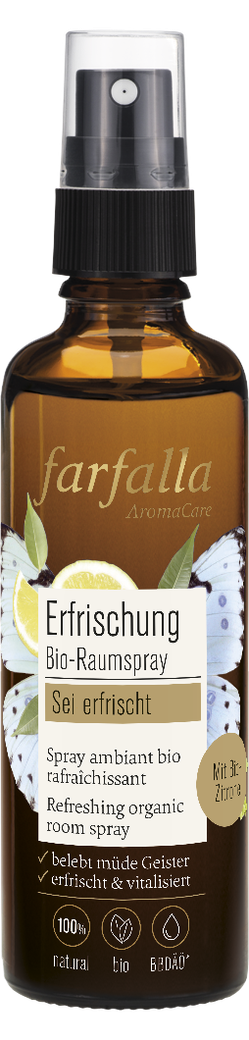 farfalla - Erfrischung Bio-Raumspray Sei erfrischt 75 ml - WERTE FREUNDE