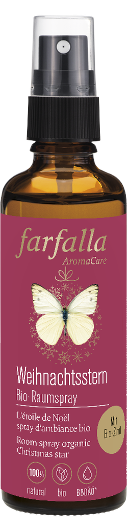 farfalla - Raumspray Weihnachtsstern 75 ml - WERTE FREUNDE