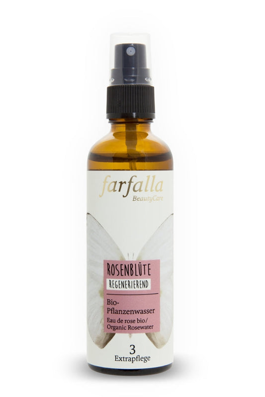 farfalla - Rosenblüte Pflanzenwasser 75 ml - WERTE FREUNDE