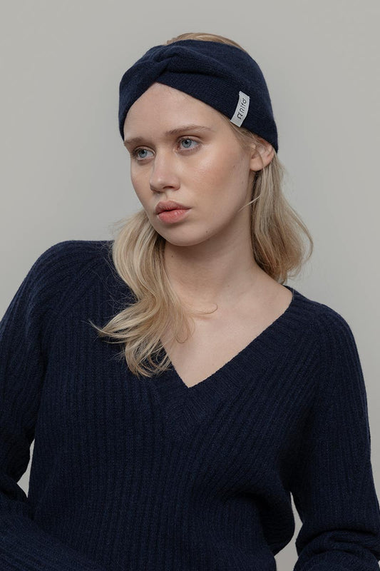 Rifo - Nadia Cashmere Headband Blue Mora