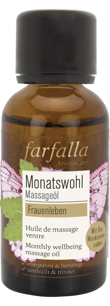 farfalla - Frauenleben Monatswohl Massageöl 30ml
