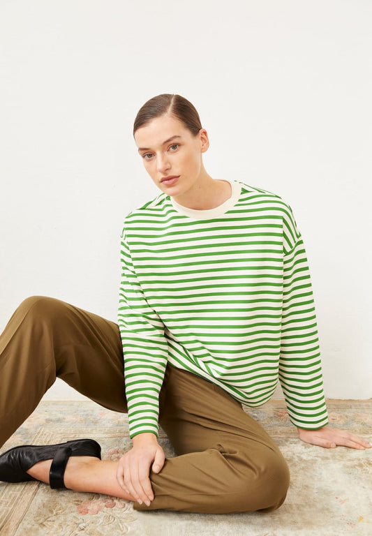 Armedangels - FRANKAA MAARLEN STRIPE Sweatshirts undyed-ivy green