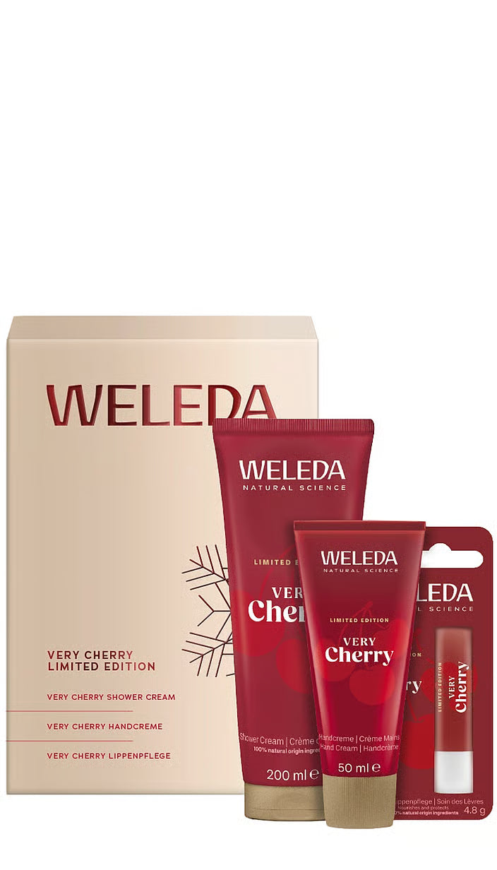 Weleda - Geschenkset Very Cherry Limited Edition Very Cherry Shower & Handcreme & Lippenpflege 1Stk. - WERTE FREUNDE