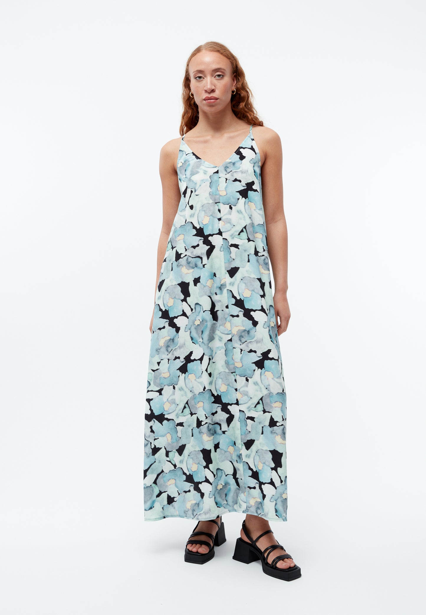 GIVN - Roxie Dress Gentle Blue (Dreamy Florals) - WERTE FREUNDE