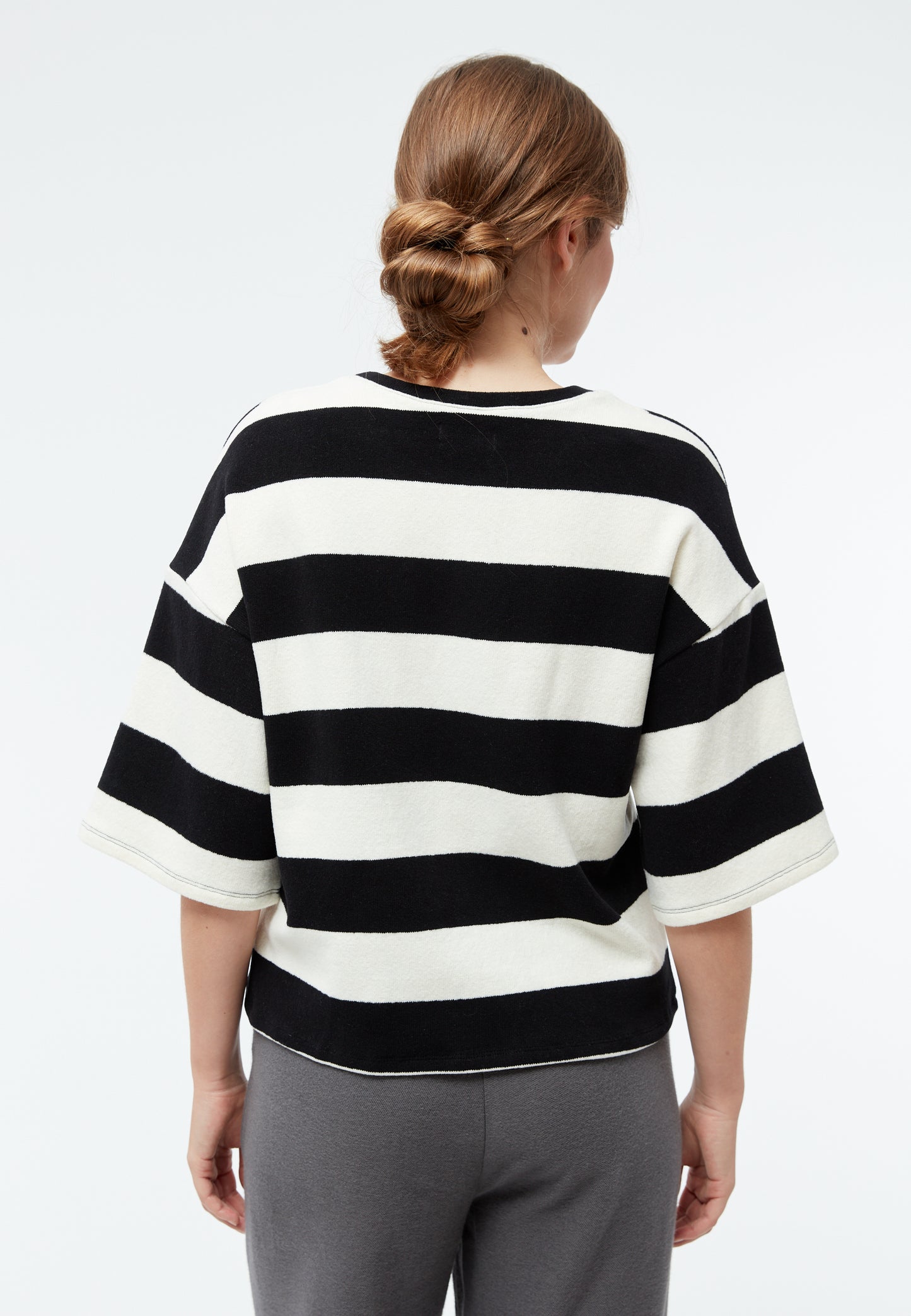 GIVN - GBSelma Off White / Black (Stripes) - WERTE FREUNDE