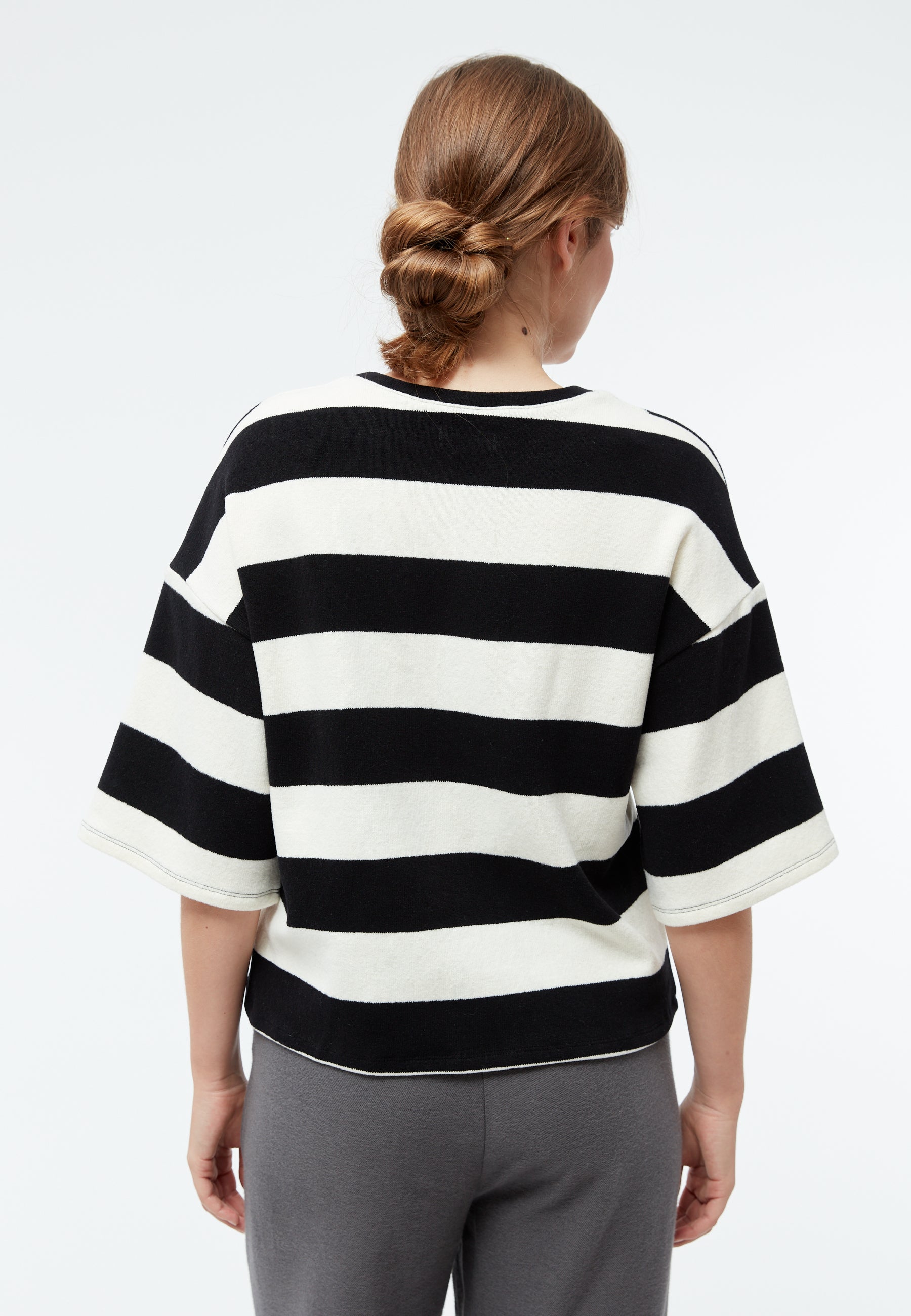 GIVN - GBSelma Off White / Black (Stripes) - WERTE FREUNDE