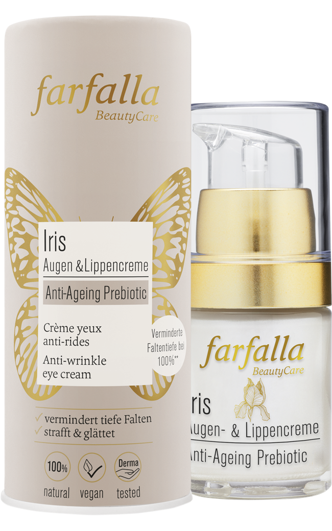 farfalla - Iris Anti-Ageing Prebiotic, Augen- & Lippencreme 15 ml