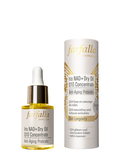 farfalla - Iris NAD+ Dry Oil Q10 Concentrate 15ml - WERTE FREUNDE