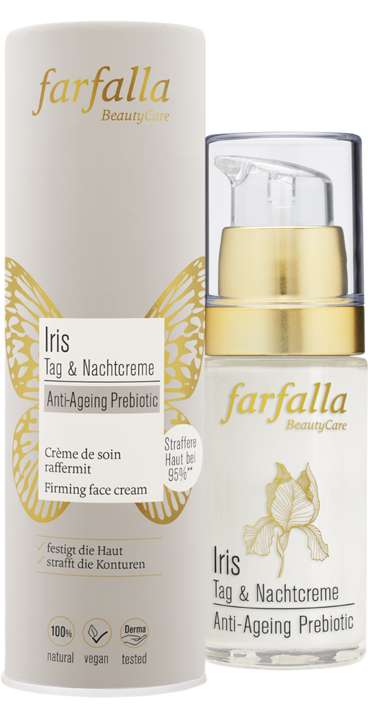 farfalla - Iris Anti-Ageing Prebiotic, Tag & Nachtcreme 30 ml