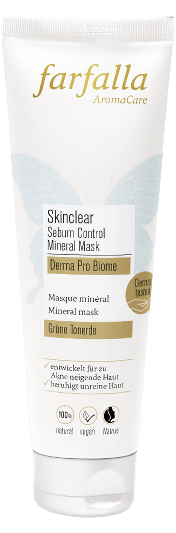 farfalla - Skinclear Sebum Control Mineral Mask, Derma Pro Biome 50ml