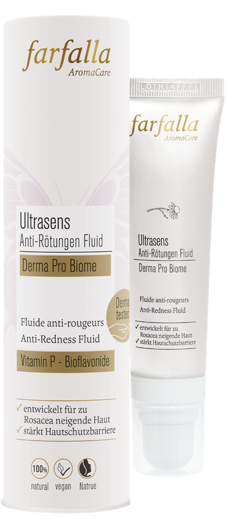 farfalla - Ultrasens Anti-Rötungen Fluid, Derma Pro Biome 30ml