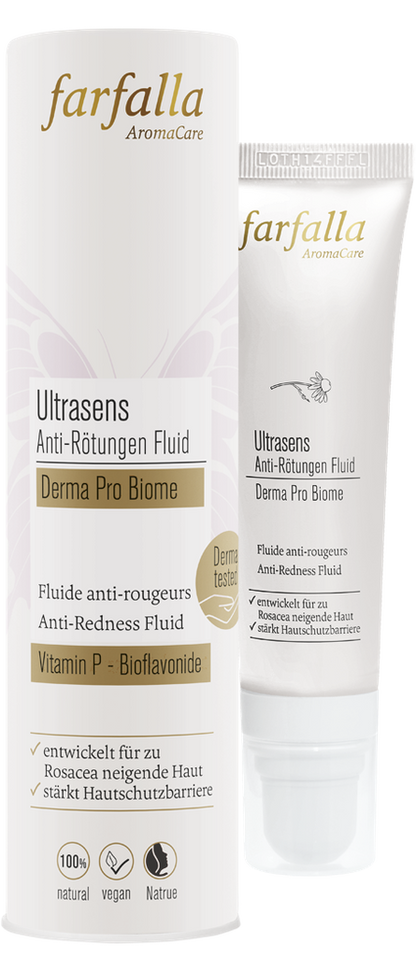 farfalla - Ultrasens Anti-Rötungen Fluid, Derma Pro Biome 30ml