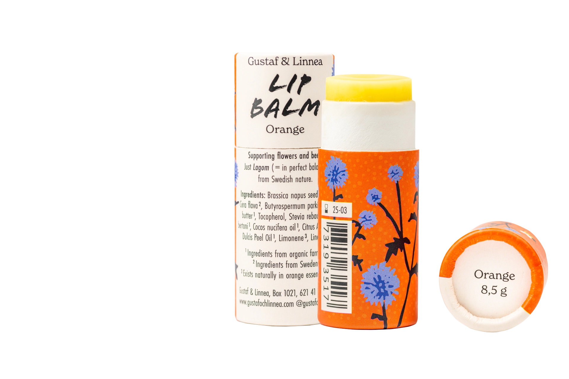Gustaf och Linnea - Lippenbalsam Orange 8,5g - WERTE FREUNDE