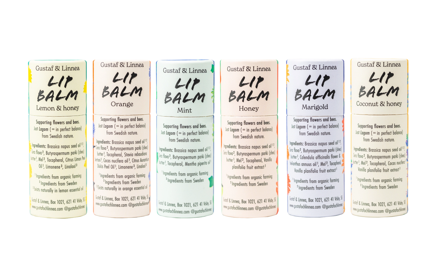 Gustaf och Linnea - Lippenbalsam Zitrone & Honig 8,5g - WERTE FREUNDE